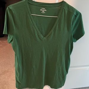 JCrew VNeck Slub Cotton Tee